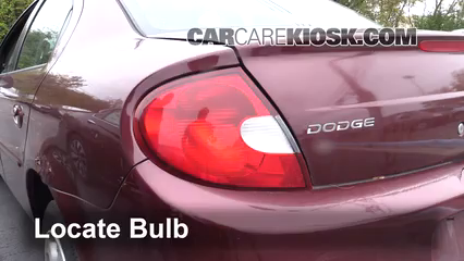 2002 Dodge Neon SE 2.0L 4 Cyl. Lights Tail Light (replace bulb)